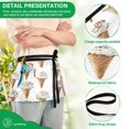 thumbnail image 4 of Yayeee Waist Apron with Pockets for Cooking Waterproof Half Server Aprons, Cartoon Ice Cream Pattern, 4 of 7