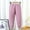 Purple, variant on Girls' Winter Solid Color Pants Soft Lattice Pattern Thick Pants with Elastic Waist and Leg Beating Pants for Children 1-15 Years(Gray,6-7 Years)