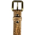 thumbnail image 4 of Embossed Full Grain Leather Belt - Gnarley Tree (42 for 40" Waist), 4 of 6