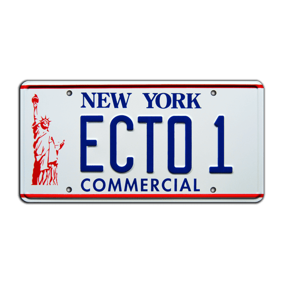 Ghostbusters 2 | Ectomobile | ECTO 1 | Metal Stamped Replica License Plate