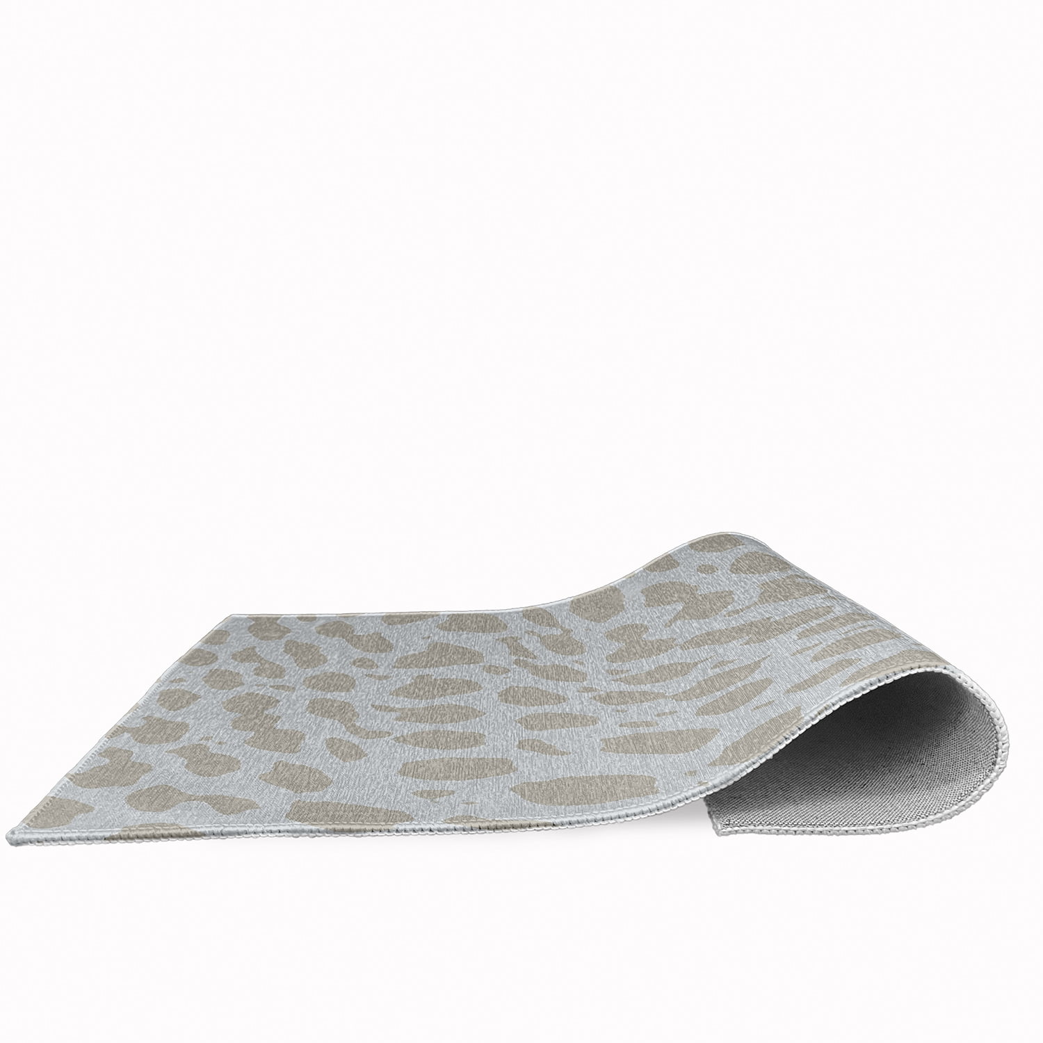 4' x 6' Simply Daisy Leopard Pattern Modern & Contemporary Chenille Area Rug, Tan