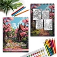 thumbnail image 7 of Netecom Little Sweet Town Coloring Book for Adults, Spiral Bound, Soft Cover, 7 of 7