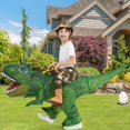 thumbnail image 2 of Disfraz inflable de dinosaurio GOOSH Kids para Halloween Diplodocus, 2 of 6