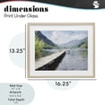 thumbnail image 4 of Stupell Industries Coastal Dappled Lake Dock Birch Framed Print Under Glass, 16 x 13, by Kim Curinga, 4 of 8