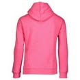 thumbnail image 2 of LAT Fleece Hooded Pullover Sweatshirt with Pouch Pocket (2296) Vintage Hot Pink, S, 2 of 3