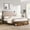 Light Pink MDF Iron3, variant on LHSHID Full Size Metal Platform Bed Frame with Wooden Headboard and Footboard with USB LINER,LED Lights,No Box Spring Needed,Under Bed Storage,Easy Assemble