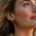 thumbnail image 2 of Ross-Simons 3.00 ct. t.w. Garnet Drop Earrings in 14kt Yellow Gold, Women's, Adult, 2 of 8