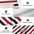 thumbnail image 5 of Red Black Stripe Outdoor Rug 5x7 Ft, Non Slip Washable Area Rug, Farmhouse Watercolor Modern Geometric Patio Rugs Carpet Runner, Large Floor Mat for Indoor/Outdoor Deck Porch Camping, 5 of 8