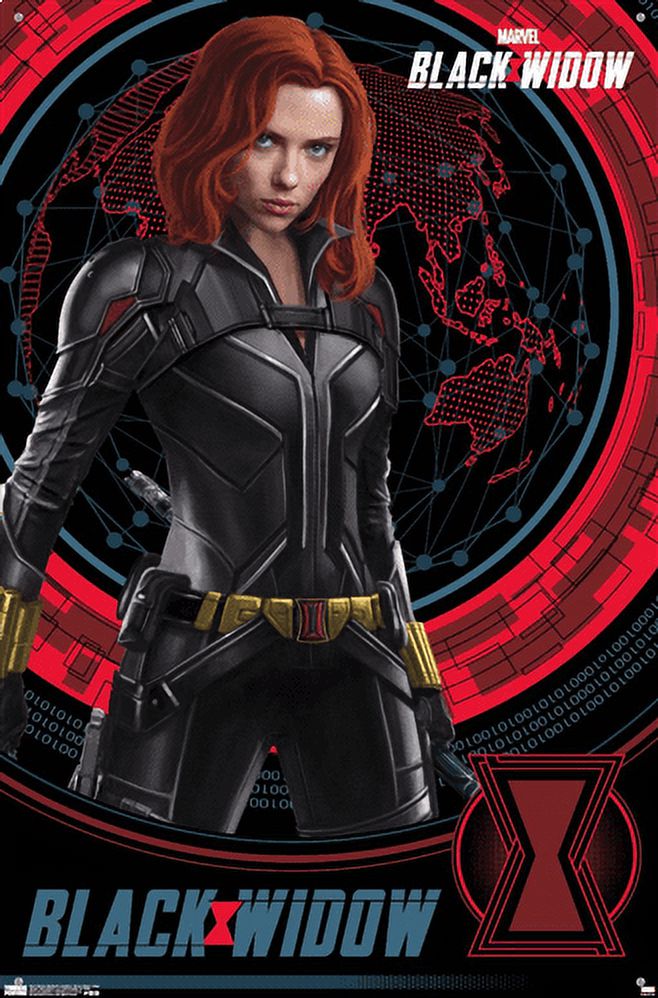 Marvel Cinematic Universe - Black Widow - Pose Wall Poster with Push Pins, 22.375" x 34"