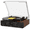 Brown, variant on TANLANIN Gray Record Player, Bluetooth, FM Radio & USB