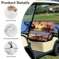 thumbnail image 6 of Uorisanigo Golf Cart Seat Cover Sets Anti-Hot Golf Cart Seat Covers Club Car Summer Sunset Palm Tree Easy to Install Golf Cart Seats Universal Club Car and More 2-Seater Golf Carts, 6 of 7