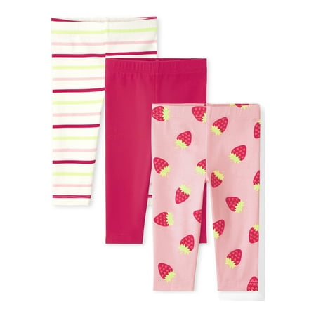 

The Children s Place Baby and Toddler Girls Capri Length Legging 3-pack Sizes 12Months - 5T