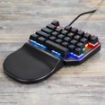 thumbnail image 4 of K27 mecánico con cable USB para , 27 Ligero con reposamuñecas, Mini mecánico retroiluminado, para computadora port Interruptor azul Sunnimix Teclado mecánico, 4 of 8