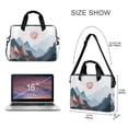 thumbnail image 3 of FORMRS 16" Laptop Bag Carrying Sleeve Case with Handle Travel Shoulder Briefcase, Art Mountain and Sun Pattern, 3 of 8