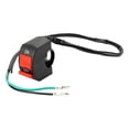 thumbnail image 3 of Interruptor de luz de motocicleta de alta visibilidad Botón intermitente de emergencia impermeable para Conexión de 2 cables, 3 of 9