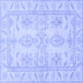 thumbnail image 1 of Ahgly Company Indoor Square Oriental Blue Traditional Area Rugs, 6' Square, 1 of 4