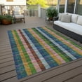 thumbnail image 6 of Addison Rugs Chantille Indoor/Outdoor Transitional Plaid Navy Washable Rectangle Rug, 5' x 7'6", 6 of 6