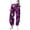 Z10-Purple-pants for women, variant on Yourumao Halloween Sweatpants for Women Elastic Waist Barrel Sweatpant Drawstring Thin Fleece Tapered Leg Pants for Happy Halloween with Pocket