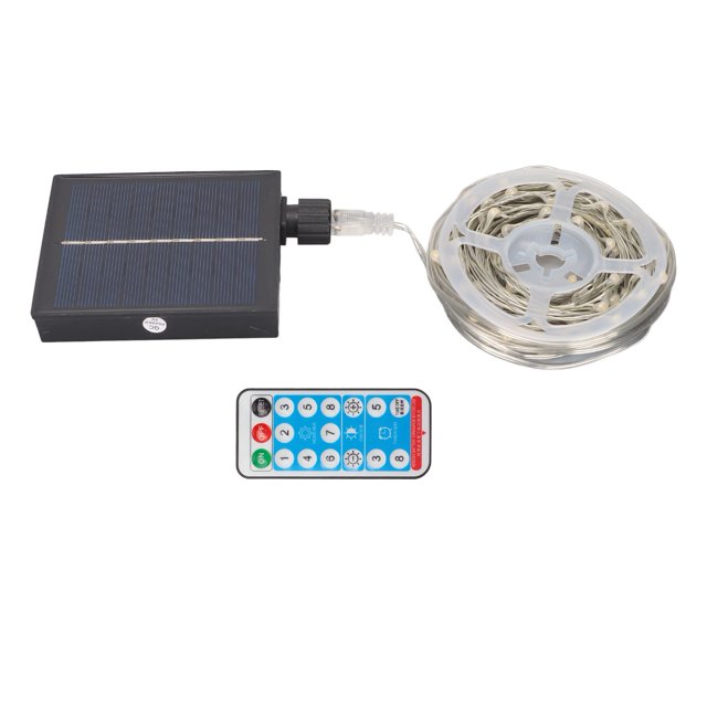Solar String Lights 6H Charging Time Remote Control Solar String Lights IP65 Waterproof Grade for Outdoor Decoration