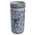 thumbnail image 6 of Red Lantern 18" Umbrella Stand - Blue and White Floral, 6 of 7