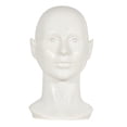 thumbnail image 1 of TISHITA PVC Mannequin Head Model Sunglasses Eyeglass Stand Hat Cap Display Holder Female White, 1 of 8