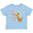 thumbnail image 3 of Inktastic My Tía Loves me- cute giraffe Boys or Girls Baby T-Shirt, 3 of 5