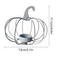 thumbnail image 3 of FEOLGEHLY Halloween Decorations Outdoor Indoor, Halloween Pumpkin Candle Holders Iron Art Tabletop Decor For Romantic Dining Harvests Season Halloween Decorations Clearance (White), 3 of 6
