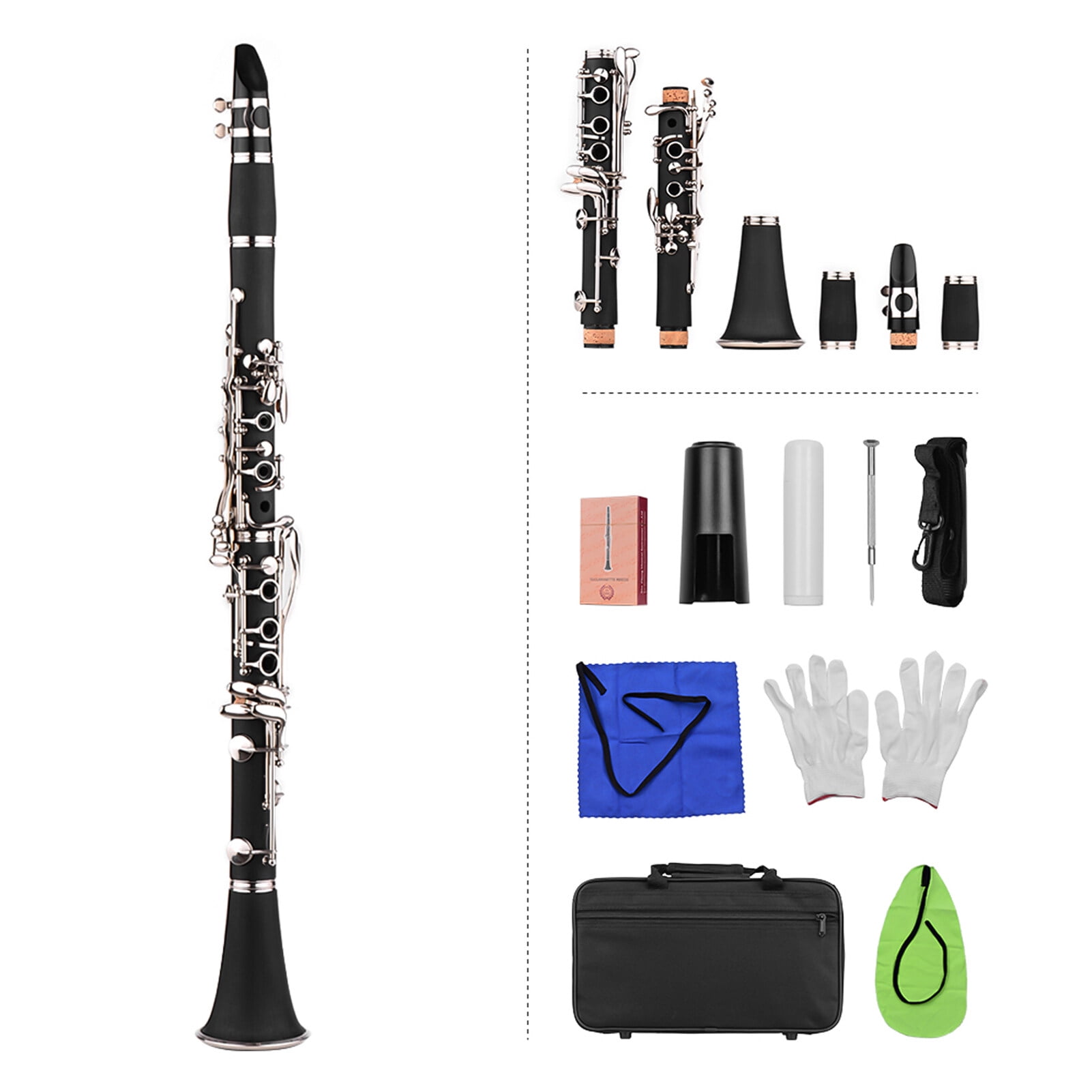 Nuvo Clarinet, White/Blue (N120CLBL) - Walmart.com