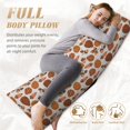 thumbnail image 3 of Bingfone Body Pillow Cover Long Pillow Case with Zipper Decorative Bedding Pillowcase 20"x54" Soft Cushion Pillow Case for Bedroom (without pillow core) -Pinecone Autumn Pattern, 3 of 6