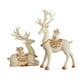 thumbnail image 3 of 2 figuritas de ciervos, esculturas de prosperidad, decoración Feng Shui, alce, estatuas de animales modernas, adornos de escritorio para estantería de sala de estar, 3 of 8