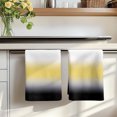 thumbnail image 7 of Yellow Black Omber Kitchen Towels Set of 4, Modern Gray Gradient Abstract Art Absorbent Dish Towels for Kitchen, Microfiber Hand Towel, Quick Drying Tea Towel for Cleaning Decorative Dishcloths, 7 of 7