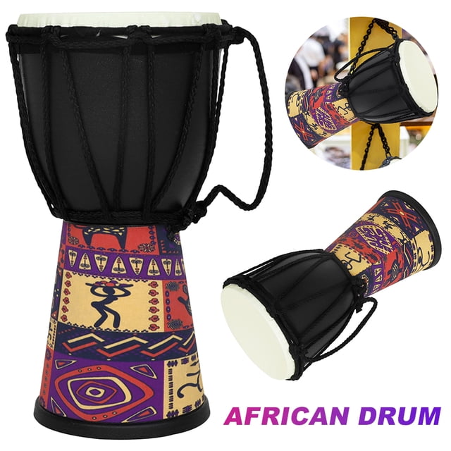 4 en Tambor Africano Tambor Tambor Tallado Congo Instrumento Musical (tambor Africano)