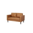 thumbnail image 7 of Artdeco Home Orlando Faux Leather Loveseat, Camel, 7 of 7