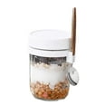 thumbnail image 2 of TidBay 2Pcs Glass Oatmeal Breakfast Cups with Spoon Good Sealing Clear Scale Design Large Diameter Breakfast Bowls, 2 of 8