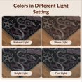 thumbnail image 7 of Design&I 6'x9' Washable Area Rug Gothic Round Skull Moth Whimsigoth Pentagram Border Moody Snake Flowing Dynamic for Queen Size Bedroom, Under Bed, Sleek Flatweave Pet Friendly, 7 of 7