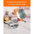 thumbnail image 4 of Prensa para hamburguesas Brigii de acero inoxidable 304 de alta resistencia, 4,5", 4 of 6