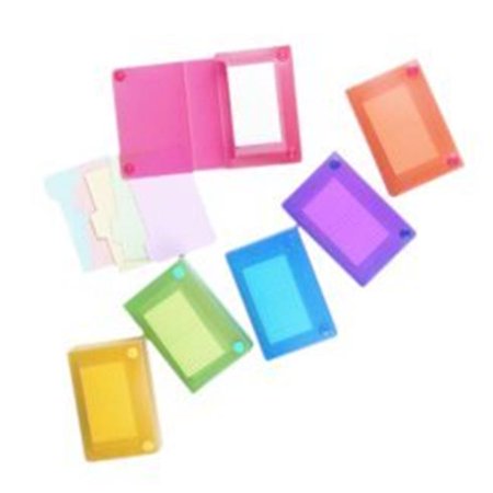 Filexec Products AE20920 Index Card Case Frosted 4x6 Asst