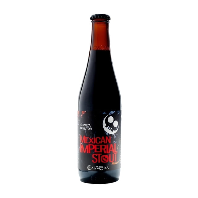 Cerveza artesanal Calavera mexican imperial stout con chiles secos 355 ml