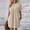 *Beige, variant on ClodeEU Womens Summer Short Sleeve Crewneck T Shirt Dress,Casual Loose Mini Dresses with Pockets Beige,Womens Plus L