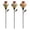 D, variant on CHJK Vintage Ceramic Hummingbird Feeder Garden Stake, Resin Flower Finch Bird Feeders for Outdoors for Garden, Yard, Deck