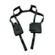 thumbnail image 2 of Bolso de hombro oculto bajo el brazo de piel sintética para mujer y hombre, elegante y antirrobo. Negro, 2 of 9