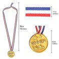 thumbnail image 2 of 36 Pieces Winning Medals Kids Plastic Gold Silver And Bronze Medals For Kids Party Decoration And Sports Awards, 2 of 5