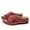 Red, variant on Women's Wedge Slippers Summer New Large Size Fish Mouth Line Beach Slippers Summer Sandals for Women Red 43