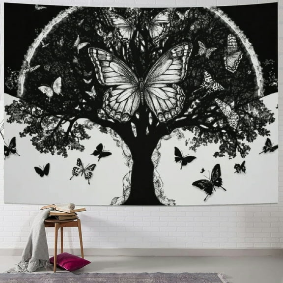 SHERONV Butterflies Tapestry Wall Hanging Unique Style Home Decor 40x30inch