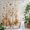White, Soft Cream, Pale Gold, Sand, variant on Pumpkins Fall Shower Curtain - Water Repellent Fabric Shower Curtains Washable, Vintage Floral Thanksgiving Green Wooden Decorative Polyester Cloth Bathroom Curtains Modern Bath Decor 72"x72"