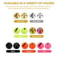 thumbnail image 3 of Uxcell Fly Tying Tungsten Beads, 70 Pcs 6.4mm / 0.25 Inch Tungsten Slotted Beads Tungsten Round Ball Beads for Fly Tying Jig Hooks Fishing Materials, Gold Tone, 3 of 7