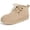 Sand, variant on Snow Boots for Women Winter Suede Boots Fur Lined Ankle Boots Warm Lace Up Booties, Chestnut