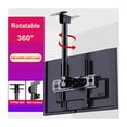 thumbnail image 3 of Ceiling TV Mount Full Motion Bracket Flat Curved TVs/Monitors Swivel Tilt Height Adjustable ,Adjustable, 3 of 5