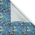 thumbnail image 6 of Ambesonne Space Valance & Curtain, Alien and Human Astronaut, 55"x45", Blue Grey Yellow, 6 of 6