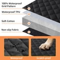 thumbnail image 6 of SMATTO Dog Car Seat Cover for Back Seat Bench, Waterproof, Scratchproof, Nonslip, Universal Fit Cars Trucks SUVs, Washable Durable Pet Car Seat Protector with 4 Seat Belt Openings - Black, 6 of 11